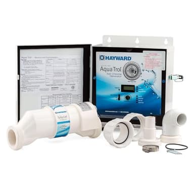Hayward W3AQ-TROL-RJ-TL AquaTrol Salt Chlorination System for Above-Ground Pools up to 18,000 Gallons with Return Jet Fittings, Twist Lock Line Cord and Outlet