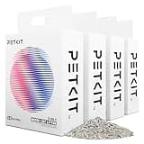 PETKIT Mixed Cat Litter Fast Clumping,Flushable,Ultra Absorbent, 100% Natural Ingredients Litter,Water Dissolvable,Really Dust-Free,Low Tracking Bentonite Tofu Litter ( 7.9 lb×4 Bags)