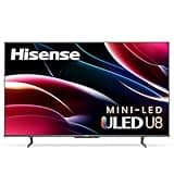 Hisense 55U8H QLED U8H Series Quantum 4K ULED Mini-LED 55-Inch Class Google Smart TV with Alexa Compatibility, Quantum Dot, 1500-Nit HDR10+, Black