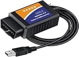 ELM327 USB Adapter OBD2 Scanner for Windows, ELMconfig FoCCCus Diagnostic Scan Tool with MS-Can/HS-Can Switch for Ford Lincoln Mazda Mercury Series Vehicles
