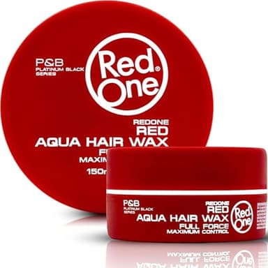 Redone Hair Wax Red 150ml | Ultra Hold & Maximum Control | High Shine Styling Wax for Men & Women | Edge Control & Non-Sticky Finish | Strawberry Scent | Professional Barber Hair