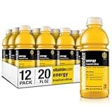 vitaminwater energy electrolyte enhanced water w/vitamins, tropical citrus drinks, 20 fl oz, 12 Pack