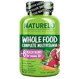 NATURELO Whole Food Multivitamin for Women 50+ (Iron Free) with Vitamins, Minerals, & Organic Extracts - Supplement for Post Menopausal Women Over 50 - No GMO - 120 Vegan Capsules