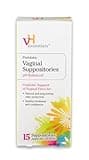 VH Essentials Prebiotic Vaginal Suppositories, 15 Count (Pack of 3)
