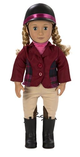 Our Generation Doll by Battat- Lily Anna 18" Deluxe Posable Equestrian Horse Riding Doll with Book & Accessories- for Ages 3 & Up