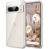 JETech Case for Google Pixel 8 Pro 6.7-Inch 2023, Non-Yellowing Shockproof Bumper Protective Phone Cover, Anti-Scratch Hard PC Back (Clear)