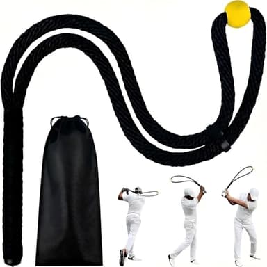 Criamolo Golf Rope Swing Trainer, Portable Golf Training Tool for Outdoor Practice, Golf Training Gifts for Men Women Golfers