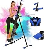 Vertical Climber Exercise Machine for Home Gym, 350 LBS Stair Stepper with 5-Level Heights for Cardio & Resistance Training & Full Body Workout, Easy to Assemble Upgrade Foldable (BlackBlue)