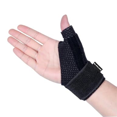 DRwelland Reversible Thumb & Wrist Stabilizer splint for BlackBerry Thumb, Trigger Finger, Pain Relief, Arthritis, Tendonitis, Sprained and Carpal Tunnel Supporting, Lightweight and Breathable S/M