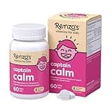 Renzo's Captain Calm, Kids Magnesium Supplement with L-theanine, Dissolvable Kids Vitamins for Relaxation and Mood Support, Sugar-Free Calming Supplement, 60 Green Apple Flavored Melty Tabs