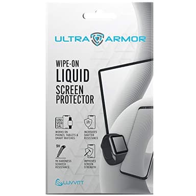 ULTRA ARMOR Liquid Glass Screen Protector for All Smartphones Tablets and Watches Wipe On Nano Protection - Universal
