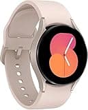SAMSUNG Galaxy Watch 5 40mm Bluetooth Smartwatch w/Body, Health, Fitness and Sleep Tracker, Sapphire Crystal Glass, Enhanced GPS Tracking, US Version, Pink Gold Bezel w/Pink Band (Renewed)