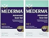 Mederma Advanced Scar Gel 1x Daily Reduces The Appearance of Old New Scars #1 Doctor Pharmacist Recommended Brand for Scars 1.76oz, Clear, 100g (2x50g)