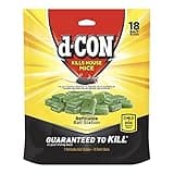 d-CON Refillable Corner Fit Mouse Bait Station, 1 Trap + 18 Bait Refills