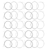 5 Sets of 6 String Guitar Strings Replacement Nylon String with Small Ball Ends Classical Nylon Guitar Strings Acoustic for Classical Guitar (3 Clear Nylon and 3 Nylon Core Alloy Winding)