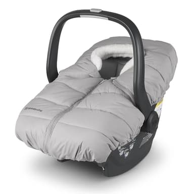 UPPAbaby CozyGanoosh for Aria and Mesa Infant Car Seat Carriers/Ultra-Plush, Weather-Proof/Light Grey