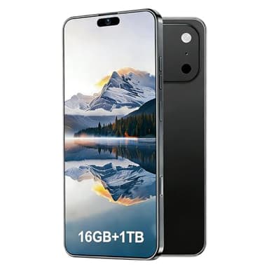 KFYKFY 17PM Unlocked Android Phone, 6.99" HD Display 5G Smartphone, 16+1TB Cell Phone, Long Battery Life 7000mAh, 68+108MP Zoom Camera, Fingerprint Lock/Face ID/Dual SIM/Android 15.0(Black)