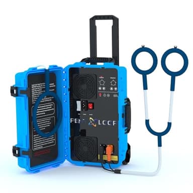 PEMT Loop Magnetic Therapy Device – Pulsed Electromagnetic Field Therapy Equipment with Butterfly Coil for Pain Relief, Rehabilitation & Cellular Health – for Animals Pain Management(Blue)