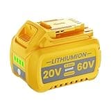 New Tech 9000mAh DCB609 Replacement for Dewalt 20V 60V MAX Battery, DCB609 DCB606 DCB612 DCB200 DCB201 DCB203 DCB204 DCB206 DCB207 DCB209180Wh Battery Long Life