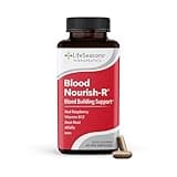 LifeSeasons Blood Nourish-R - Iron Deficiency Supplement - Non Constipating - Supports Anemia, Fatigue, Paleness & Dizziness - Blood Building - Iron, Alfalfa, Beet Root & Vitamin B-12-60 Capsules