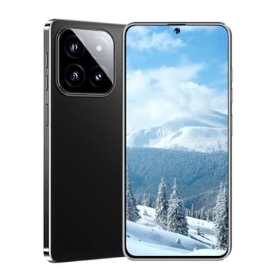 Deeptick Unlocked Phones M14 Unlocked Cell Phones 8GB+256GB | 6.82" Display | 48MP+108MP HD Camera | Android 13 | 6800mAH | 5G Dual SIM Smartphone (Black)