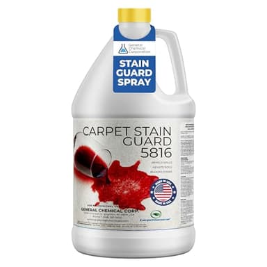 General Chemical Stain Shield Spray - Safe Fabric Protector Spritz and Stain Guard 5816 for Upholstery, Carpets, Rugs, Drapes & More - Impermeable Protectant Spray for Outdoor & Indoor Use - 1 Gallon