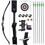 SOPOGER Archery Bow and Arrow Adult - Takedown Recurve Bows for Adults Youth Beginner 20lbs 30lbs Left and Right Handed Outdoor Target Practice Hunting (20 LBS)