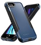 CAPERCASE Rugged Shockproof iPhone SE 3rd Generation (2022) & 2nd (2020) Gen, iPhone 8/7 Case, [Military Grade Anti-Drop] Heavy-Duty Tough Slim Fit Lightweight Protective Phone Case, Blue