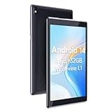 COOPERS Tablet Android 14 Tablets 7 inch, 4GB RAM, 32GB ROM Support 1TB Expand Computer Tablet PC, Quad-Core Processor, IPS Touch Screen, 2+5MP Dual Camera, 3000mah Battery, WiFi Tableta (Black)