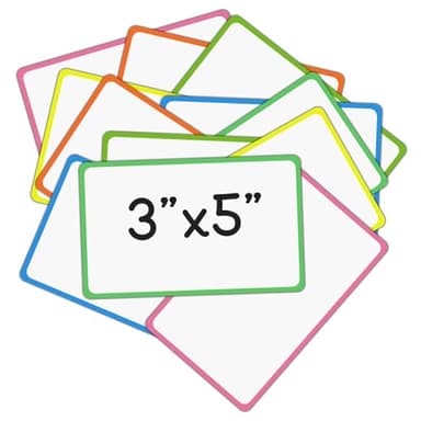 12 Pack Magnetic Dry Erase Labels 3x5 Inches - Reusable Magnetic Name Tags & Mini Dry Erase Board for Refrigerator, Classroom, Office - Eco-Friendly Whiteboard Labels for Notes, Lists, Organizing
