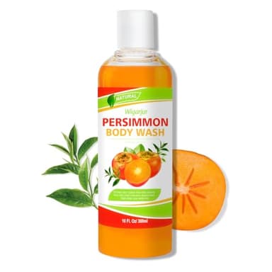 wigarjur Persimmon Body Wash for Strong Body Odor, Nonenal Eliminator Purifying & Deodorizing with Natural Persimmon & Green Tea Extracts