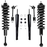 Detroit Axle - 6pc Struts Shocks Kit for 2003-2018 Toyota 4Runner FJ Cruiser Complete 2 Front Struts with Coil Spring Rear 2 Shock Absorbers 2 Sway Bars Replacement