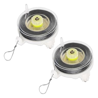 HAVANSIDY 2PCS Kevlar Trip Wire Alarm Device with Reusable Reel - 85ft of 12 Gauge Perimeter Defense with Silicon Coated Cord Line - Camping Perimeter Alarm and Early Warning Security Trip Alarm