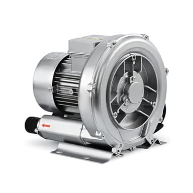 Byjoph 0.6HP Regenerative Blower, 41CFM 110V 60Hz Single Phase, High-Pressure Vortex Ring Blower, Industrial Vacuum Pump for Air Blowing Or Suction for Sewage Aeration Aquarium Fish Pond, Silver