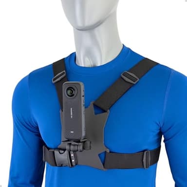 STUNTMAN High Stability Chest Mount for Action Cameras with a Tripod Socket - fits Insta360 (X4, X3, X2, ONE RS 1-Inch 360), DJI (Osmo Pocket 3, Pocket 2), OM System Tough TG-7, and Others