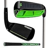 Yamato Golf Chipper Pitching Chipping Wedge for Men Women Chipper Golf Club Right Handed (45/55/60 Degree) Improve Your Short Game Today (Green 55 Degree)