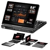 GPD Pocket 4: Mini Laptop with AMD Ryzen AI 9 HX 370 CPU, Radeon 890M GPU, 64GB LPDDR5X RAM, 2TB PCIe Gen4 SSD, 8.8 Inch 2.5K 144Hz Display, Wi-Fi 6E, Bluetooth 5.3, Modular AI Handheld PC