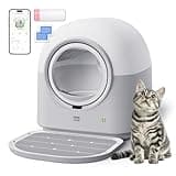 TYPro Self Cleaning Cat Litter Box Automatic Hands-Free Smart Robot self Cleaning Cat Litter Box for Multiple Cats with APP Control Safe with Litter Mat Waste Bags and Deodorizer