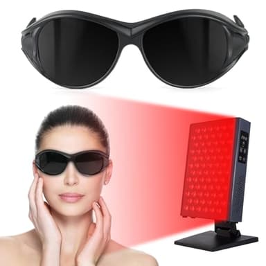 TAYLL Professional Red Light Therapy Glasses, IPL Glasses 200-2000nm, Eye Protection for Red Light Therapy and infrared light therapy