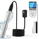 1800W Immersion Water Heater for Pool, Bucket Water Heater for Above Ground Pools & Inflatable Pool & Stock Tank Pool, Submersible Water Heater with Adjustable Thermostat & GFCI, for Bathtub Swimming