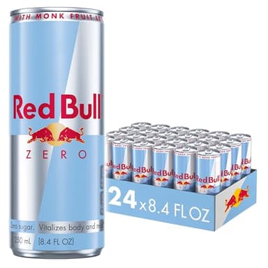 Red Bull Energy Drink, Total Zero, 8.4 Fl Oz, 24 Count