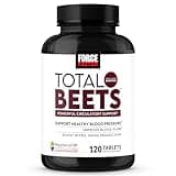 Force Factor Total Beets Blood Pressure Support with Grape Seed Extract and Non GMO Beet Root Powder for Heart Health, Circulation, & Blood Flow, 120 Count