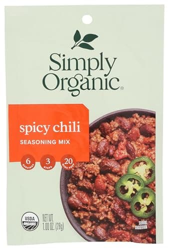 Simply Organic Spicy Chili Seasoning Mix, 1 oz