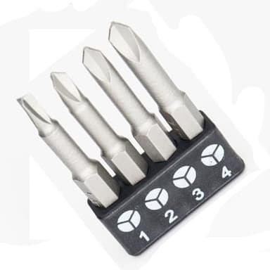 Zohino 4 Pcs 1/4" Hex Shank Alloy Steel Tri-wing Y1 Y1 Y2 Y3 Magnatic Screwdriver Drill Bits Set Spanner Screwdriver Bits 50MM Length