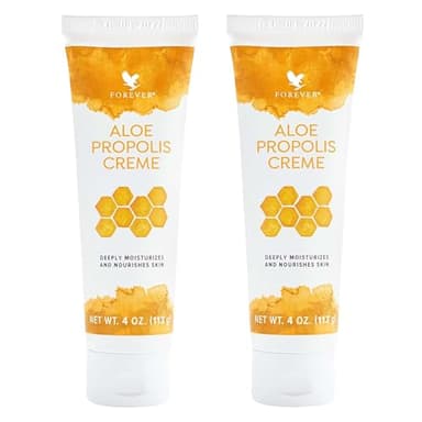 Forever Living - Aloe Propolis Creme - Skin Nourishment with Aloe Vera and Bee Propolis - Moisturizing Cream with Vitamins A, E & C - 4 oz (2 Pack)
