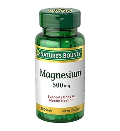 Nature's Bounty Magnesium 500 mg Tablets 100 Ea