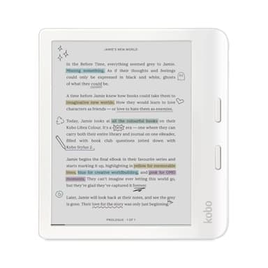 Kobo Libra Colour | eReader | 7" Glare-Free Colour E Ink Kaleido 3 Display | Dark Mode Option | Audiobooks | Waterproof