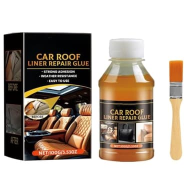 Car Headliner Adhesive,Headliner Repair Glue,Upholstery Glue for Cars,Car Roof Liner Quick Repair Adhesive Glue,Car Roof Fabric Adhesive, Suitable for Automotive interiors, Fabric, Leather(100ml)