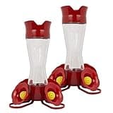 Perky-Pet 203CPBN-2 Pinch-Waist Glass Hummingbird Feeder with Perches, Built-in Ant Moat and Bee Guards - 2 Pack