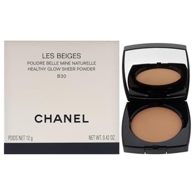 Les Beiges Healthy Glow Sheer Powder - B30 Medium Shade With Neutral Undertone by Chanel for Women - 0.42 oz Powder